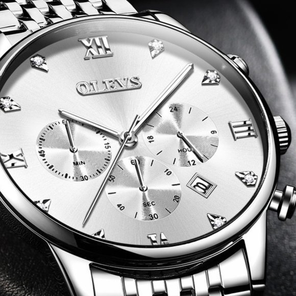 OLEVS Men's Sport Waterproof Luminous Watch - Picture 3 of 6